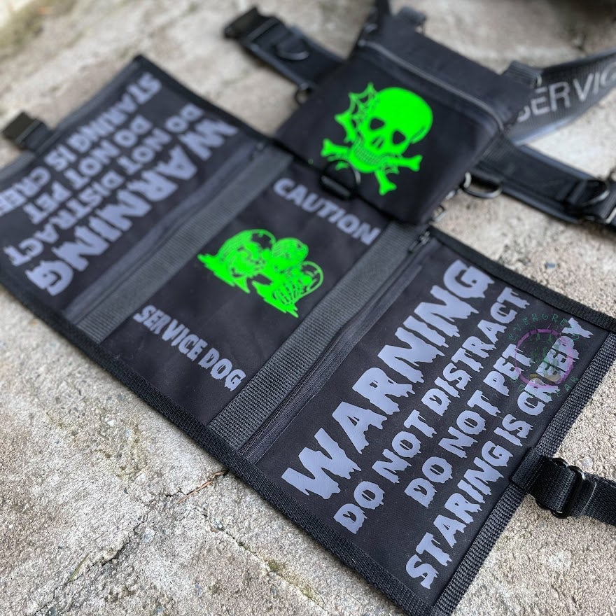 Custom Service Dog Cape With Artwork Evergreen Dog Gear